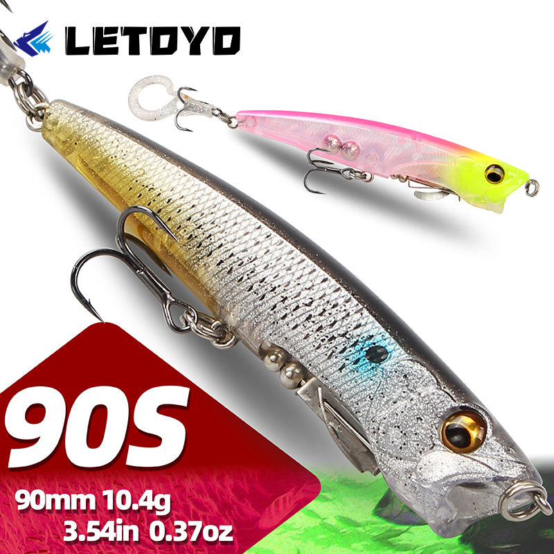 LETOYO 90mm 75mm Pencil Popper - Fishing Lure Popper recension och pris