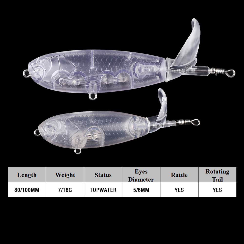 Chan’sHuang 20PCS Unpainted Bl - Fishing Lure Popper recension och pris