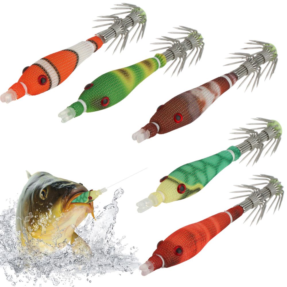 5pcs 60mm 3.3g Mini Squid Tata - Fishing Lure Soft Plastic recension och pris