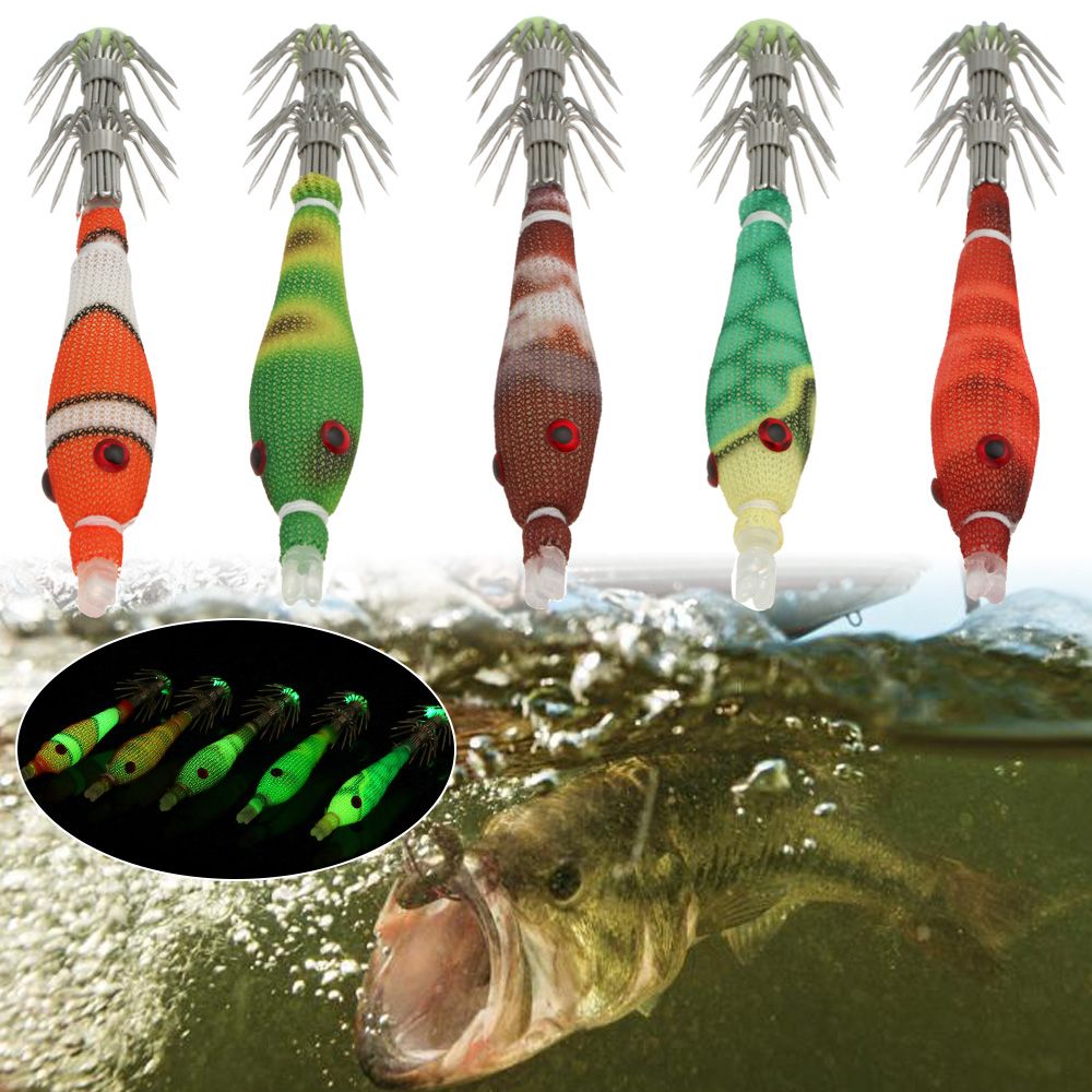 5pcs 60mm 3.3g Mini Squid Tata - Fishing Lure Soft Plastic recension och pris