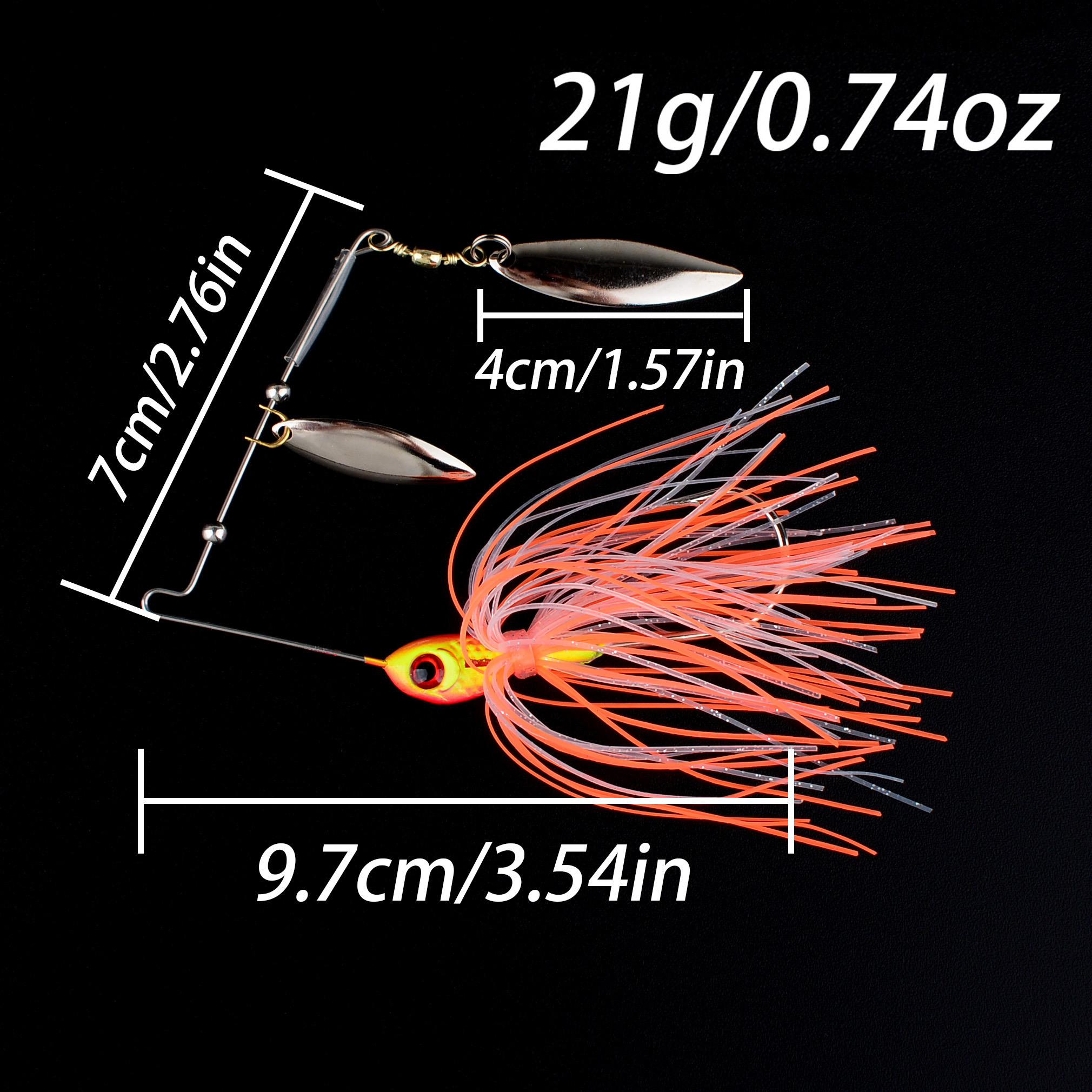 1PC 16.5G/21G spinner bait fis - Fishing Lure Blade Bait recension och pris