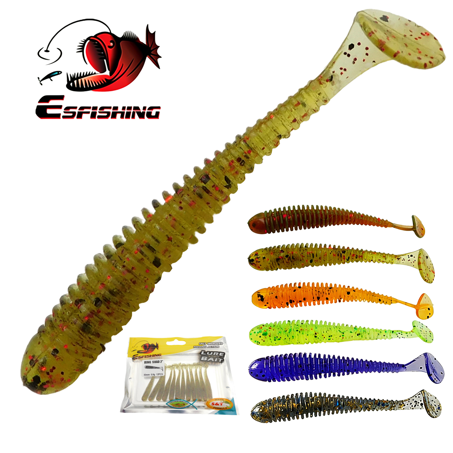 ESFISHING Swing Impact Ring Sh - Fishing Lure Soft Plastic recension och pris