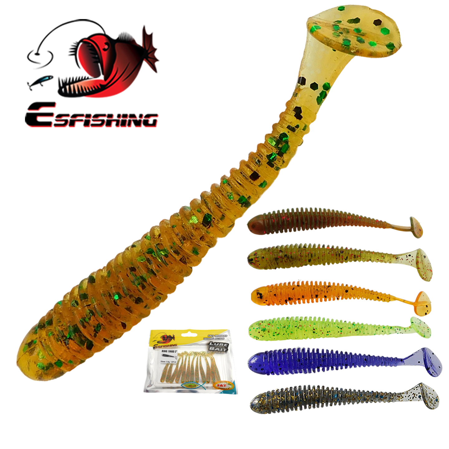 ESFISHING Swing Impact Ring Sh - Fishing Lure Soft Plastic recension och pris