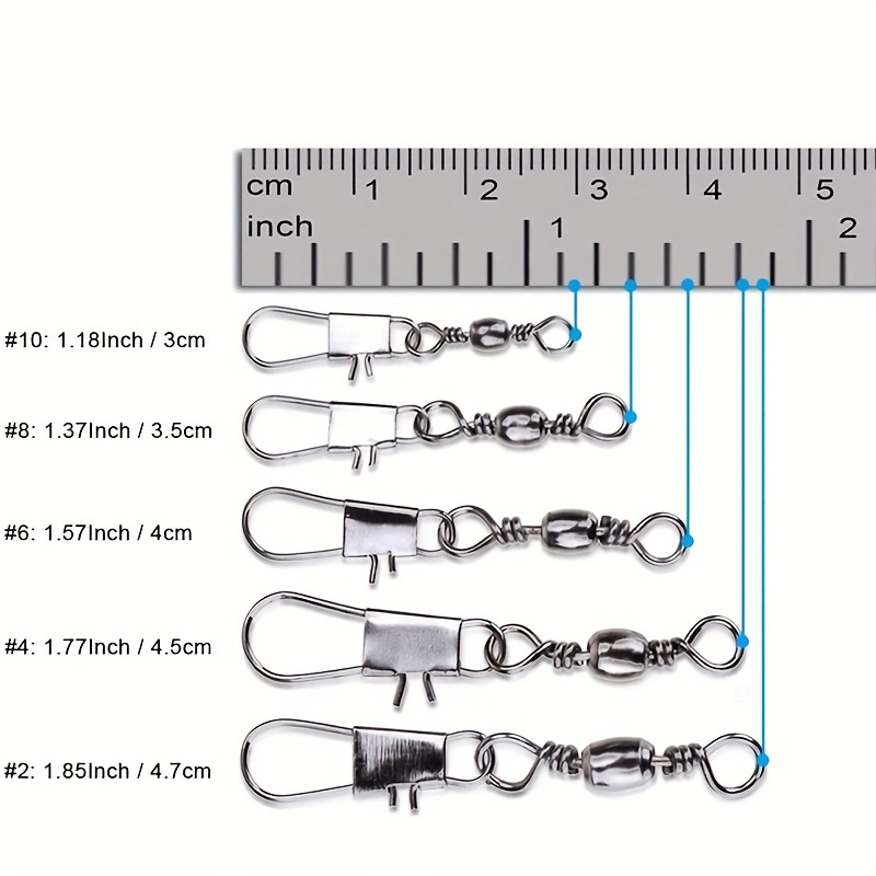 50/200pcs Barrel Snap Swivel F - Fishing Lure Accessories recension och pris